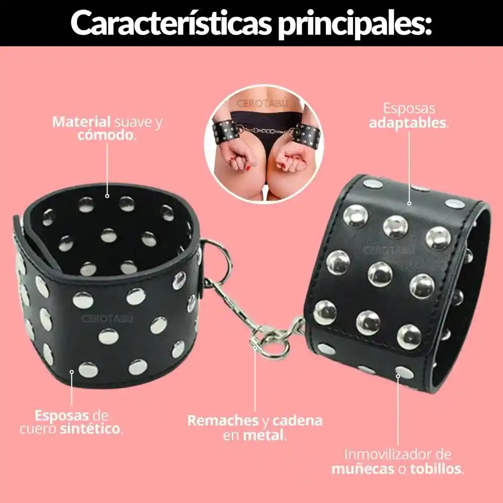 Kit Juguetes Sex Masajeador De Clitoris + Tapa Ojos + Esposas Bdsm