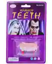 Dientes Colmillos Con Sangre Vampiro Halloween Disfraz