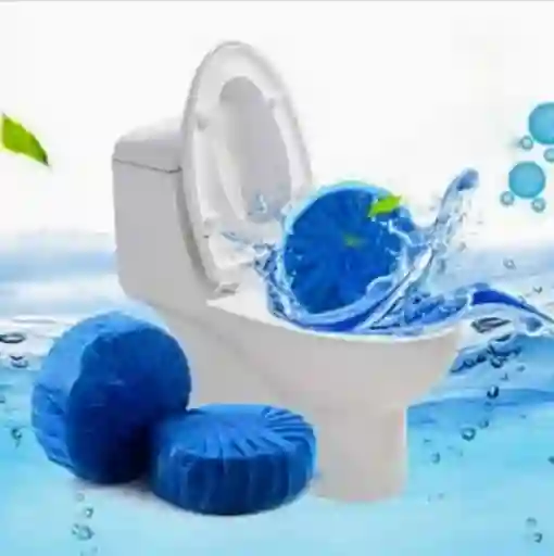 Pastillas Para Inodoro Limpia Y Desodoriza X2 Unidades Evita El Sarro (azul)