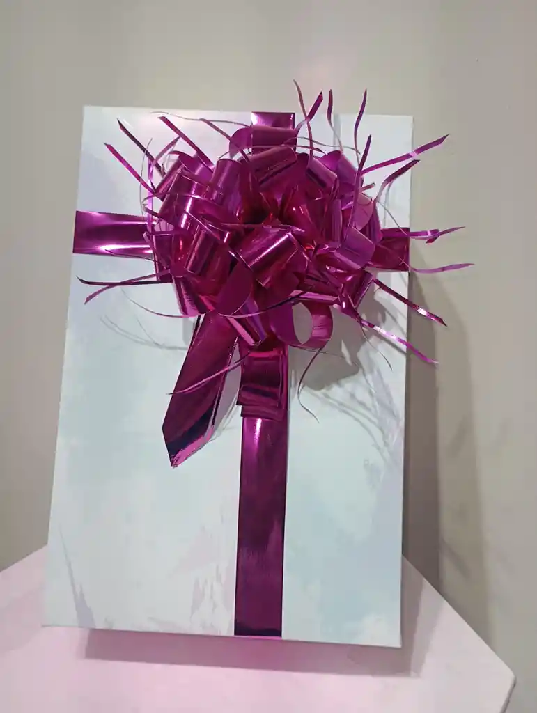 Caja Camisera Grande Lazo Fucsia