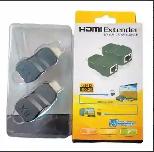 Convertidor Eternet Lan Extensor Rj45 Full A Hdmi