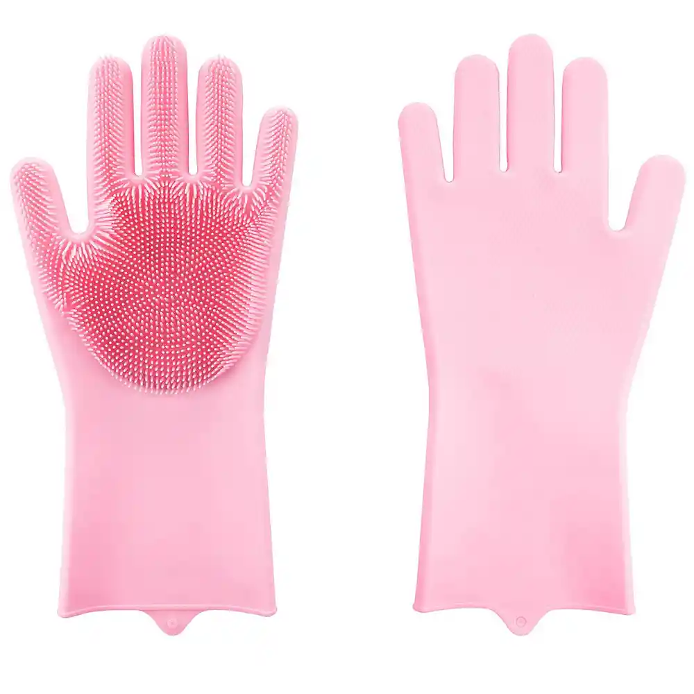 Guantes De Silicona Guante Magico Mg-s01 Color Rosa