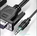 Convertidor Vga A Hdmi + Audio Auxiliar Adaptador Para Pc