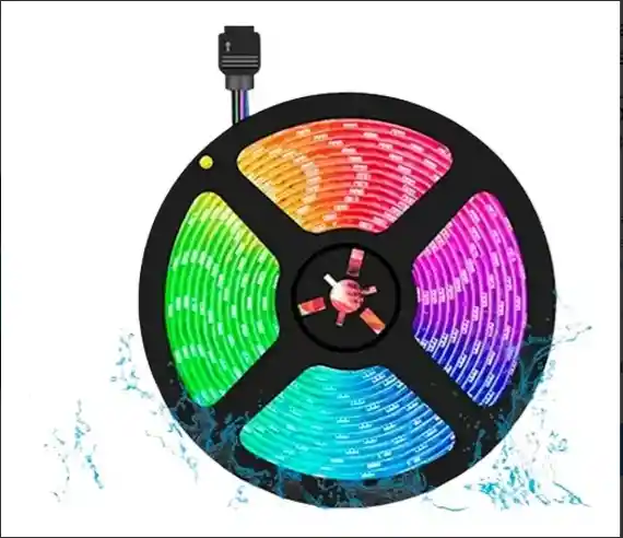 Cinta Led Multicolor Rgb Luz 5mts + Control + Adaptador