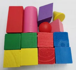 Cubo Madera Colores X 14 Piezas