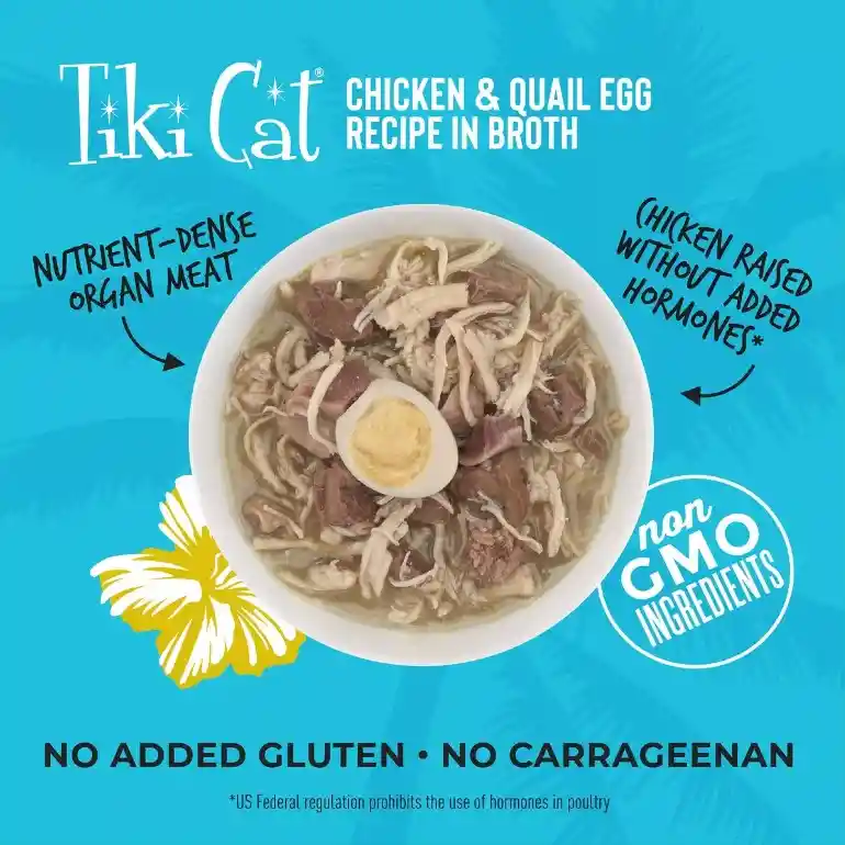 Tiki Cat Alimento Humedo Pollo Y Huevo