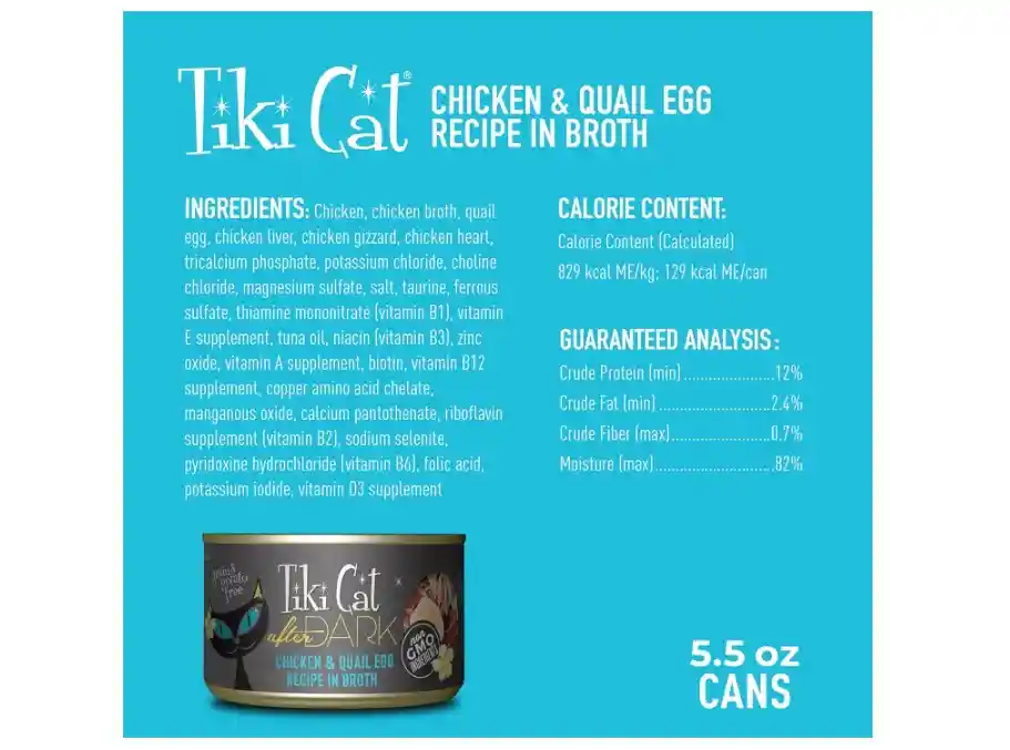 Tiki Cat Alimento Humedo Pollo Y Huevo