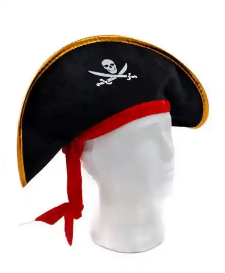 Sombrero Pirata Para Niños 43x16cm Halloween Disfraz