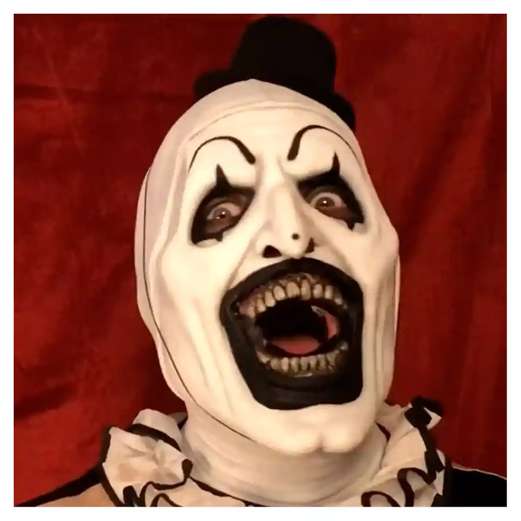 Máscara Terrifier Payaso Sombrero Látex Disfraz Halloween