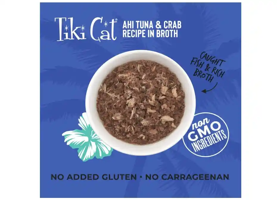 Tiki Cat Grill Alimento Humedo Sabor Atún Y Cangrejo