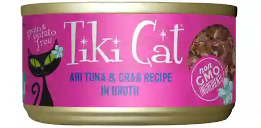 Tiki Cat Grill Alimento Humedo Sabor Atún Y Cangrejo