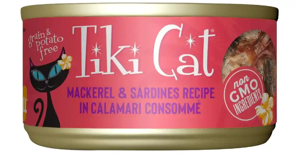 Tiki Cat Alimento Humedo Sabor Caballa Y Sardina