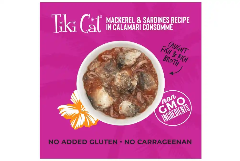 Tiki Cat Alimento Humedo Sabor Caballa Y Sardina