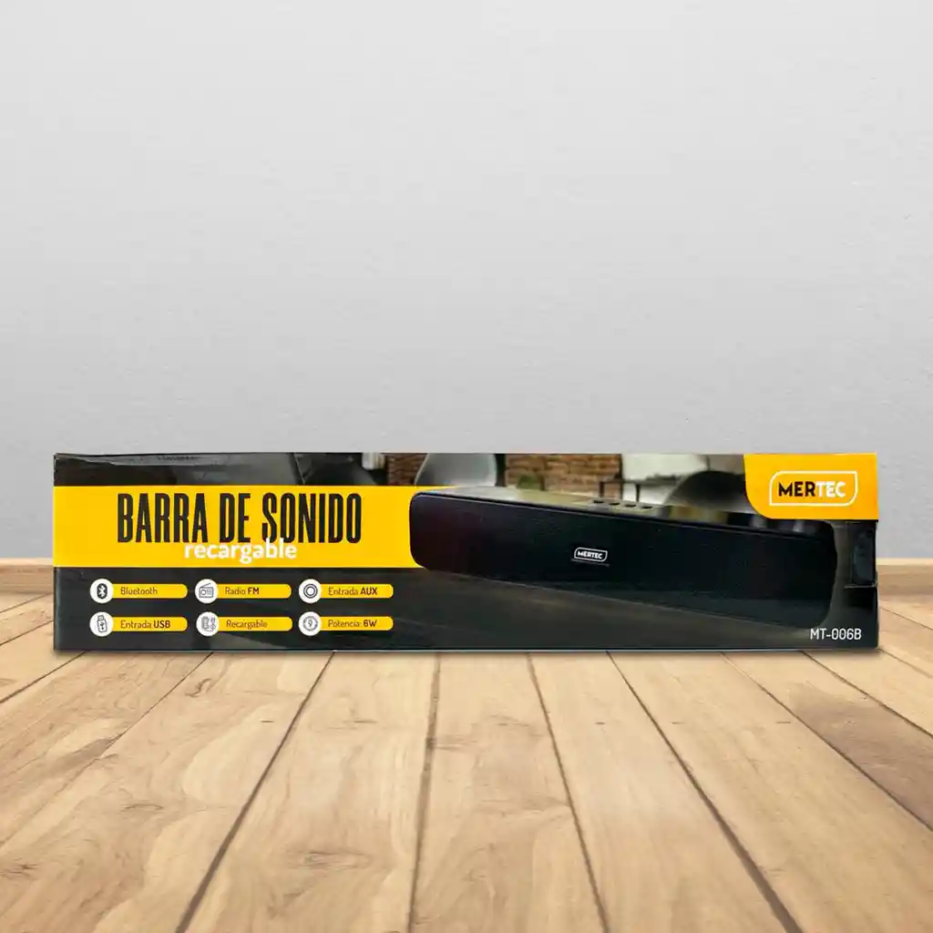 Barra De Sonido Recargable Mertec