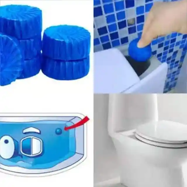 Pastillas Para Inodoro Limpia Y Desodoriza X2 Unidades Evita El Sarro (azul)