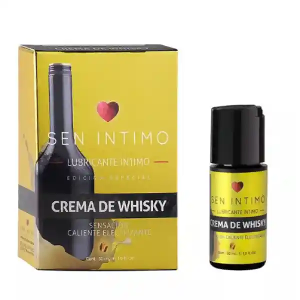 Lubricante Electrizante Sabor Crema De Whisky 30ml - Sen Íntimo Edición Especial