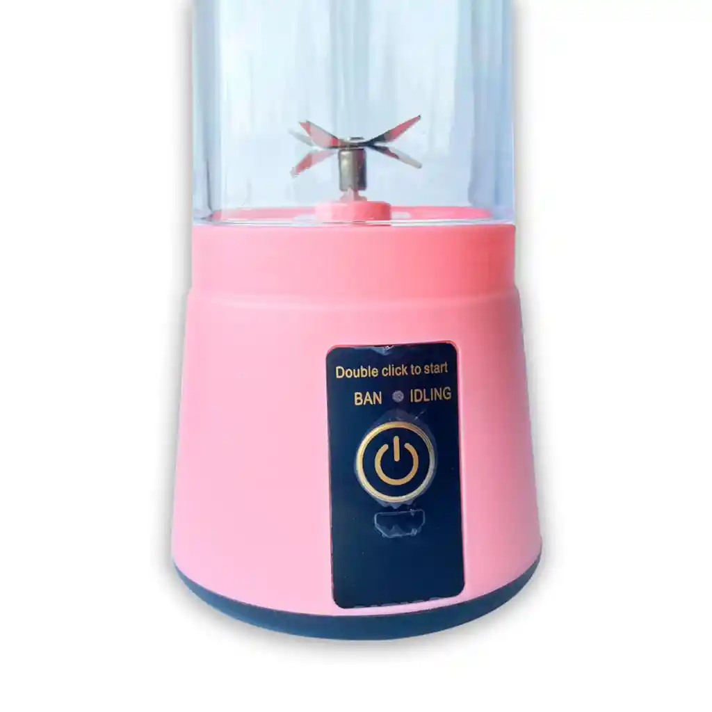 Licuadora Portátil Zebbris Mini 380ml Rosada