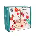 Juego Didáctico Árbol De Manzanas En Madera Para Niños