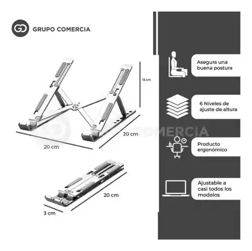 Base Para Computador Laptop Portatil Con Mouse Ergonomico