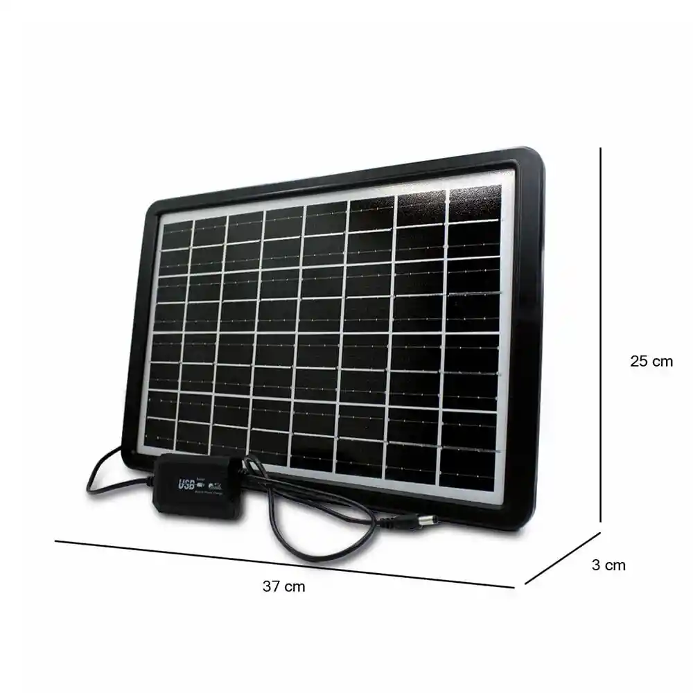 Panel Solar Portátil Usb Multifuncional Carga 15w 16v Gd-120