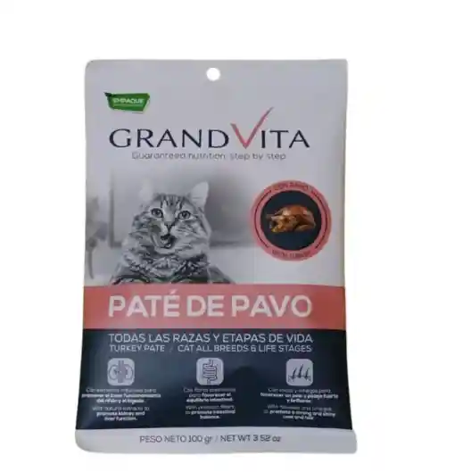 Gran Vita Pate De Pavo Gato 100gr