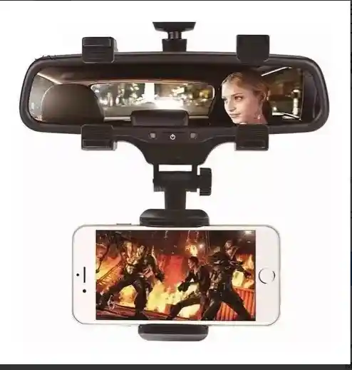 Soporte Holder Para Celular En Espejo Retrovisor De Carro