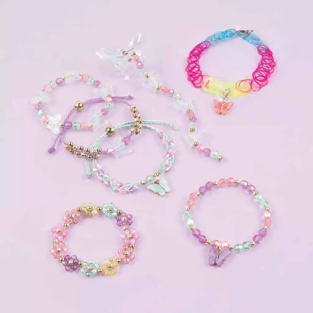 Set De Creación De Pulseras Mariposa Mágicas Para Niñas