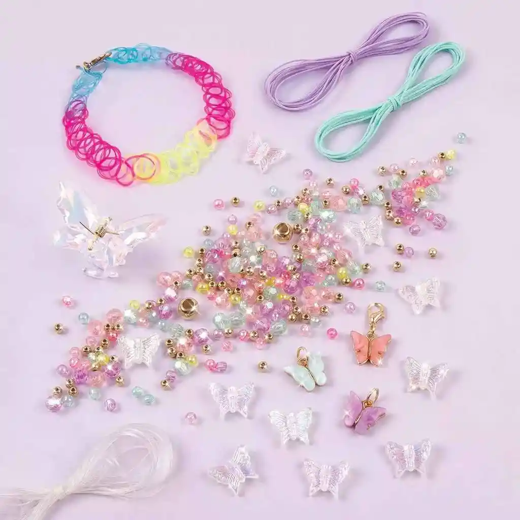 Set De Creación De Pulseras Mariposa Mágicas Para Niñas