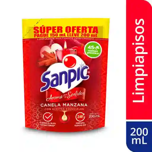 Limpiador Multiusos Sanpic Canela Manzana 200ml