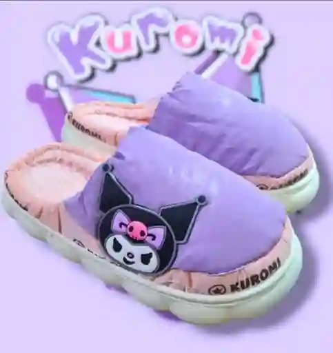 Pantuflas Babuchas De Lino Inspiradas En Kuromi Hellow Kitty