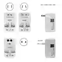Adaptador De Corriente Universal Con Puerto Usb /adaptador Enchufe Universal Compacto Y Funcional