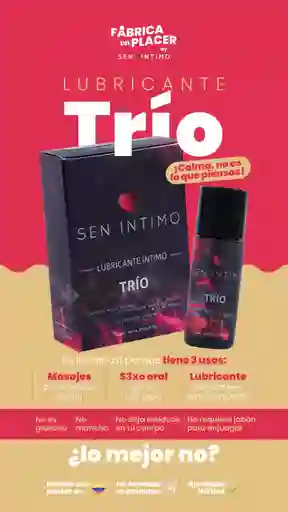 Lubricante Íntimo Trío X 30 Ml By Sen Íntimo