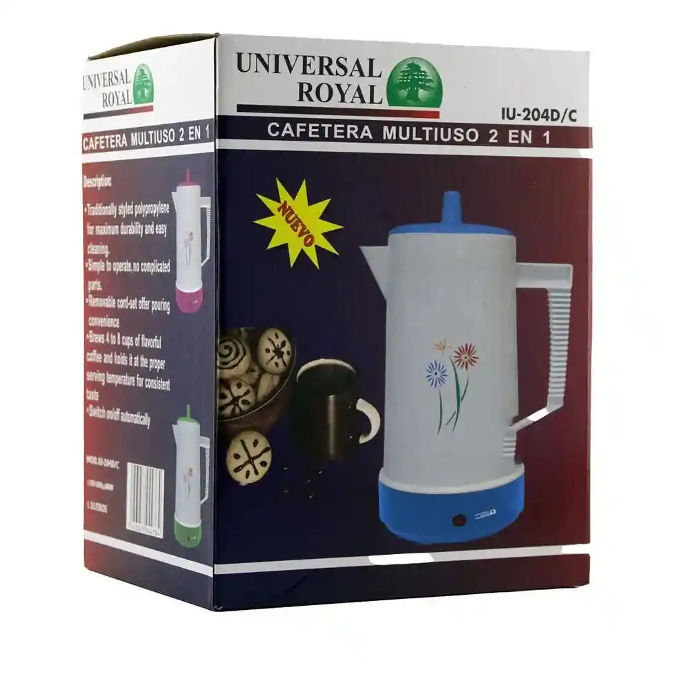 Cafetera Electrica Ur Iu 204d 8 Tazas Automatica Hervidora 1.5 Litros