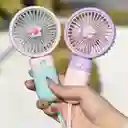 Mini Ventilador De Mano Con Agarre Flor