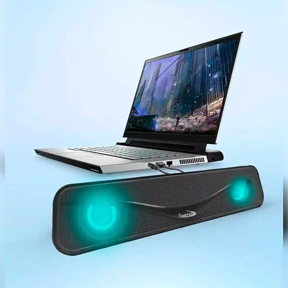 Barra De Sonido Alambrica Rgb | Parlante Para Pc Portatil