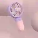 Mini Ventilador De Mano Con Agarre Flor