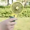 Mini Ventilador De Mano Con Agarre Flor