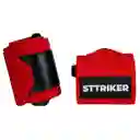 Kit X2 Muñequeras Levantamiento Pesas Straps Venda Protector Rojo St3358