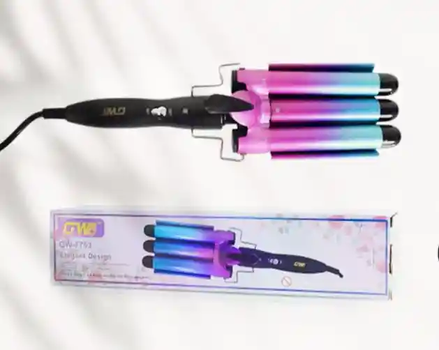 Pinza Rizadora-ondas 3 Tubos Para Cabello