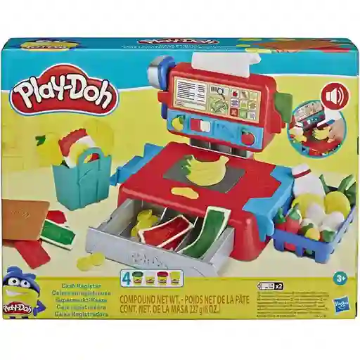 Play-Doh Caja Registradora Con Sonidos Accesorios y 4 Colores