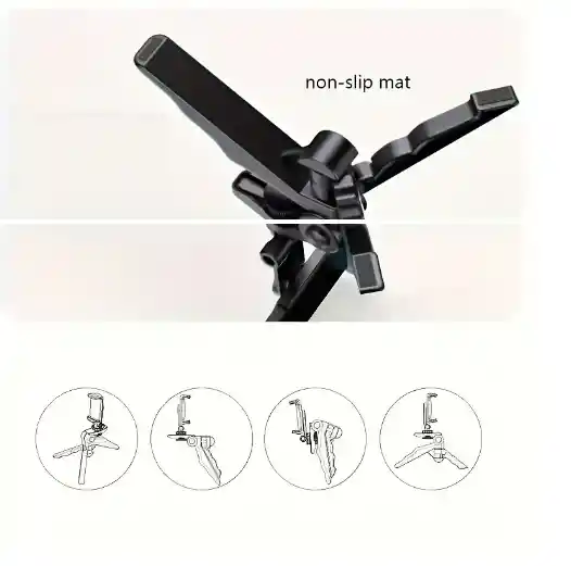 Trípode Giratorio De 360 Grados Para Smartphone - Soporte De Celular Ajustable Extensible Universal