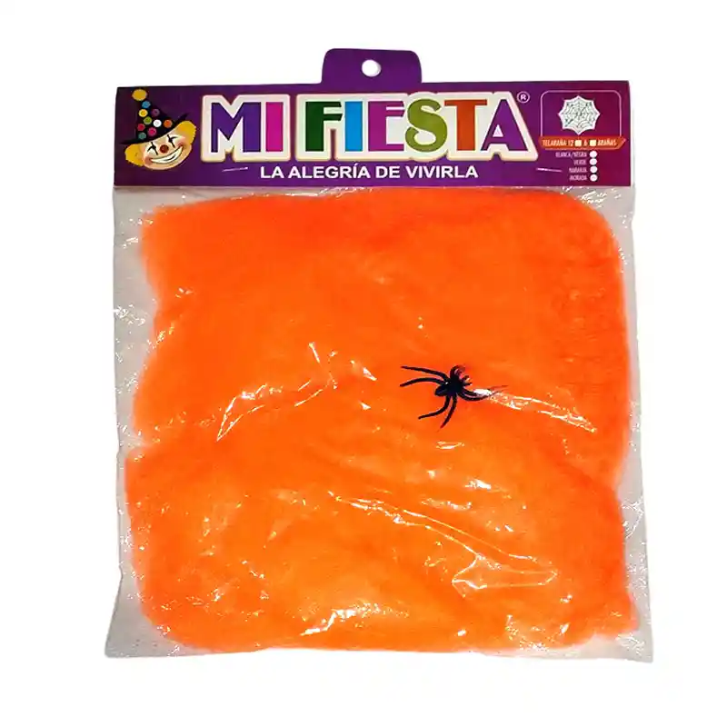 Paquete De Telaraña Grande X6 Unidades Halloween