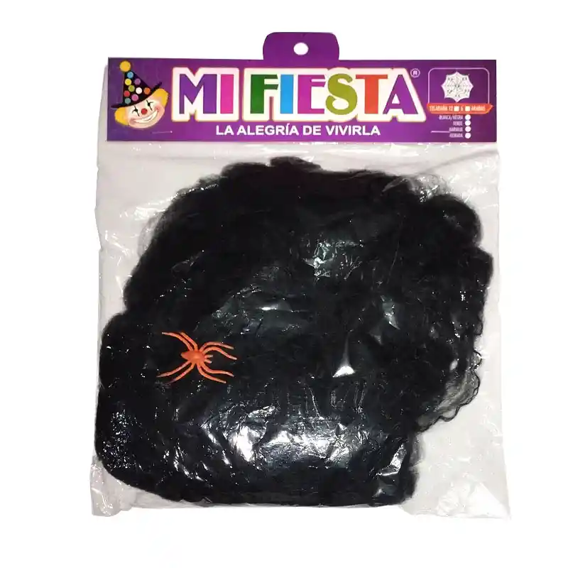 Paquete De Telaraña Grande X6 Unidades Halloween