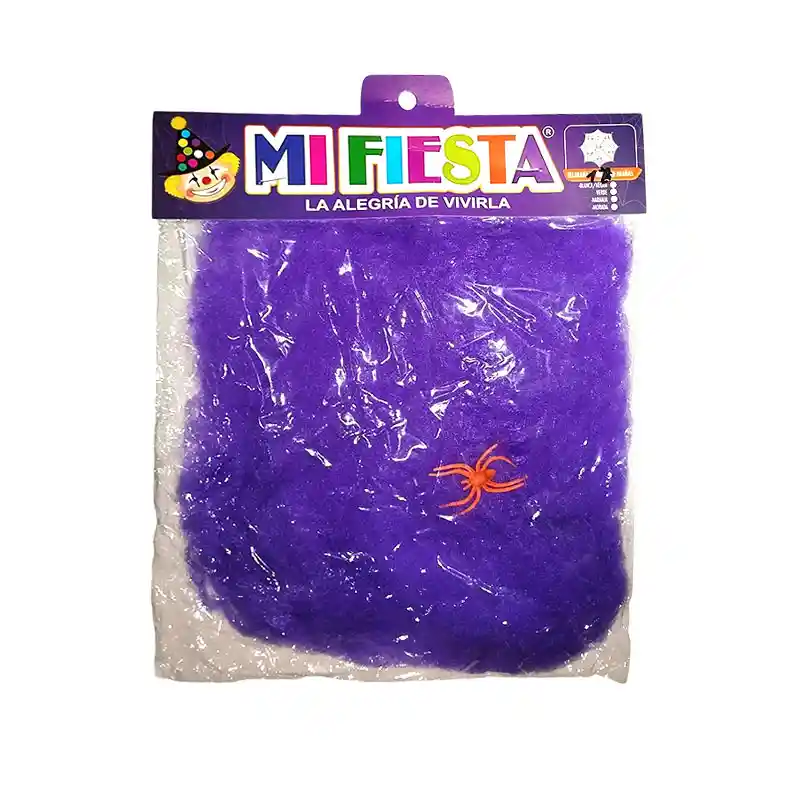 Paquete De Telaraña Grande X6 Unidades Halloween