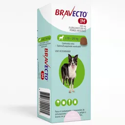 Antipulgas Bravecto Tableta 1m 10-20kg