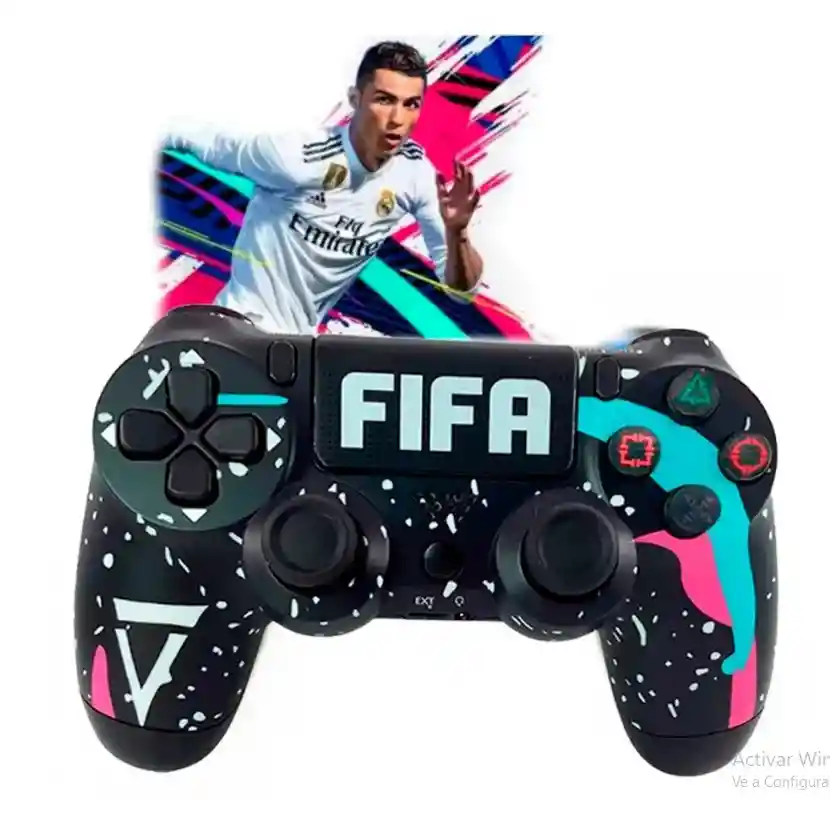 Control Ps4 Edición Especial Fifa Dualshock 4 Wireless Ps4 Negro Genérico
