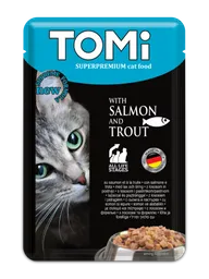 Alimento Humedo Para Gato Superpremium Tomi Con Salmon Y Trucha 100 Gr