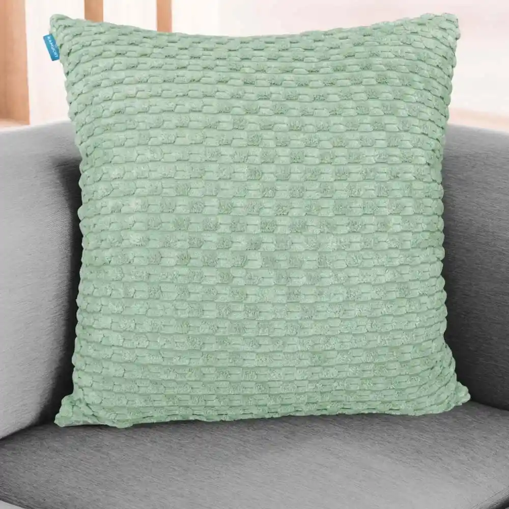 Cojin Kamuchy Jacquard 47x47cm Verde Poliester