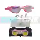 Gafas De Natación Con Protección Uv, Anti Fog - M2207/ Rosado