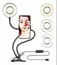 Aro De De Luz 9cm, Con Soporte Clip 3 Tipos De Luz, Control